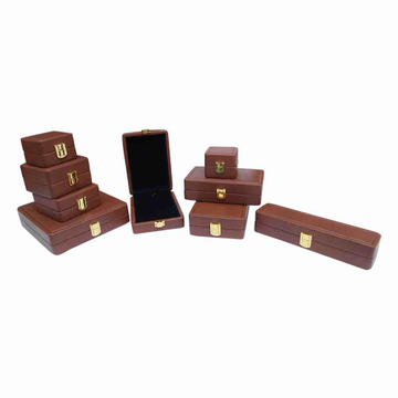 Brown Golden lock Jewellery Box by 