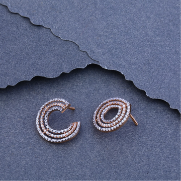 750 Rose Gold Cz  Classic Bali RFB37