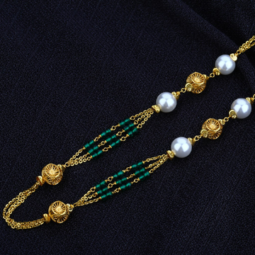 Ladies 22K Gold Moti Mala-AC55