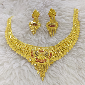 22kt Gold Necklace Set by 