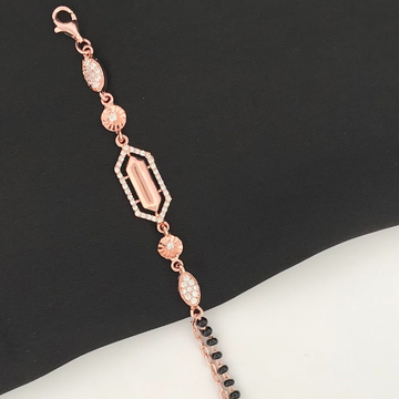 925 Silver Unique Design Mangalsutra Bracelet by 