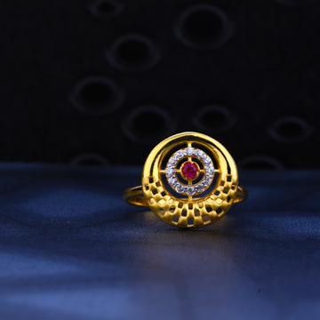 22kt Gold Ladies Hallmark Ring LR28