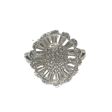 925 Sterling Silver CZ Diamond Ring MGA - LRS0854