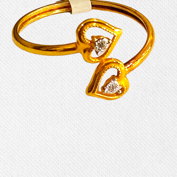 Gold Real diamond ring by 