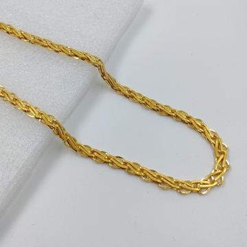 916 gold fancy indo hollow chain