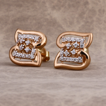 18KT Rose Gold Delicate Ladies Earring RE232