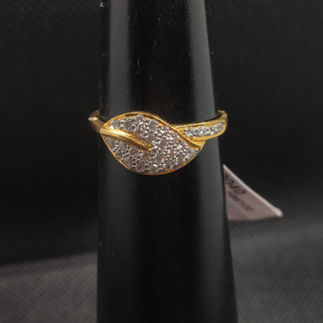 leaf shape gold ring by S.P. Jewellers