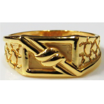 22kt Gold Plain Casting classic Gents Ring by 