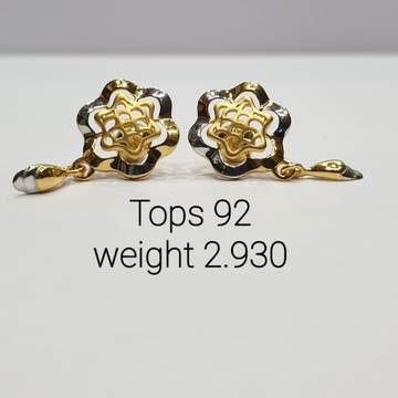EARRING flower by Aaj Gold Palace