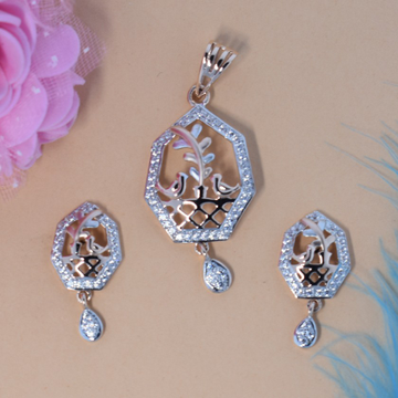 rose gold Pendant set by 