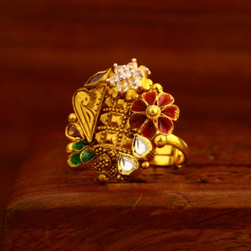 916 Gold Antique Classic Ladies Ring LAR234