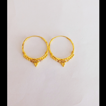 gold kadi hoop earrings for women by 
