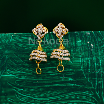 916 Gold Ladies Delicate Jhummar Earring LJE379