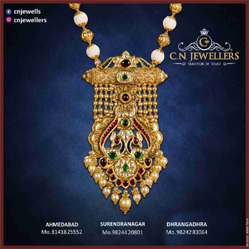 Buy quality 916 Gold Designer Ladies Jadtar Classic Necklace in Ahmedabad