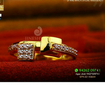 Fancy Gold Cz Ladies ring LRG -0257