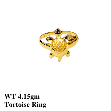 22k Tortoise Ring Plain by 
