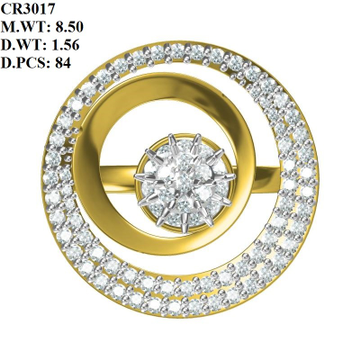 22K Gold Fancy Round Shape Ring MK-R02 by 