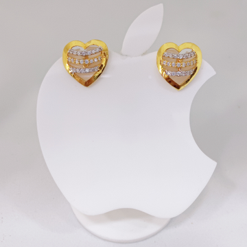 18k Gold Exclusive Heart Shape Earring by 