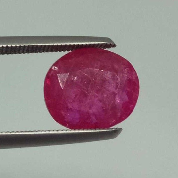 3.21ct oval red ruby-manek by 