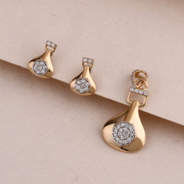18 carat rose gold classical ladies pendants set R...