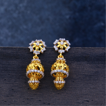 Ladies 22K Gold Jummar Casting Earrings -LJE103