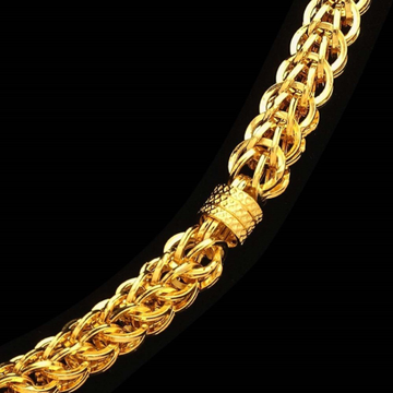 Real 22K gold chain necklace 21 Inches Gold Chain with Hallmark Weight 19.5  Gram