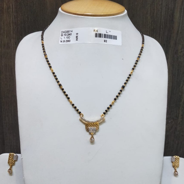 22KT/916 FANCY CARVINI MANGALSUTRA GMS-015