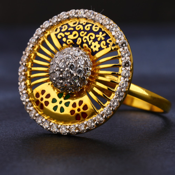 22kt Gold  Diamond Hallmark Women's Ring LR430