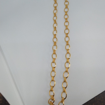 22 kt 916 hollow chain by Zaverat