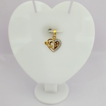 18k gold exclusive heart shape ladies pendant by 