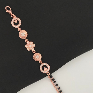 925 Silver Beautiful Design Mangalsutra Bracelet by 