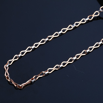 Daily Wear Cz 18K Rose Gold Mens Chain-RMC33