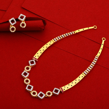 22CT Gold Hallmark Designer Necklace Set LN141