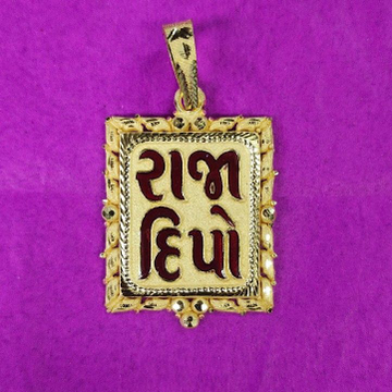 916 Gold Fancy Raja Dipo Mina Pendant by Saurabh Aricutting
