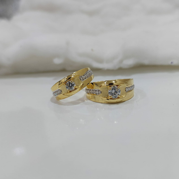 22k gold diamond couple ring by 