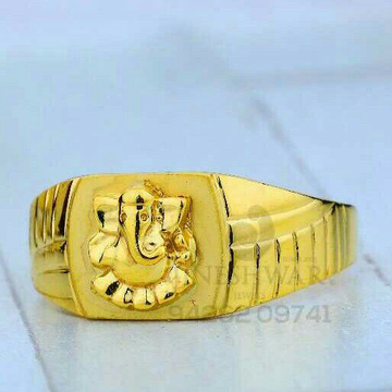 Ganpati Casting Gold Ring
