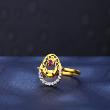 916 Gold Hallmark Exclusive Ladies Ring LR491