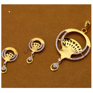 22 carat gold ladies pendants set RH-PS748