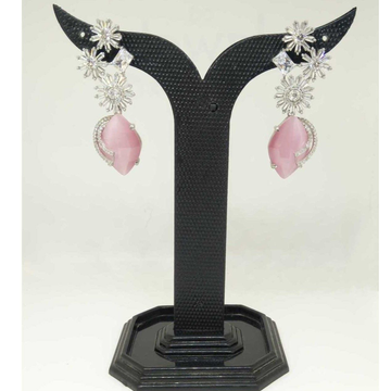 1 gram light pink diamond earring by 