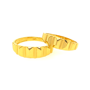 22k Yellow Gold Delicate Couple Bands by 