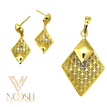 22k gold turkish blissful pendant set by 
