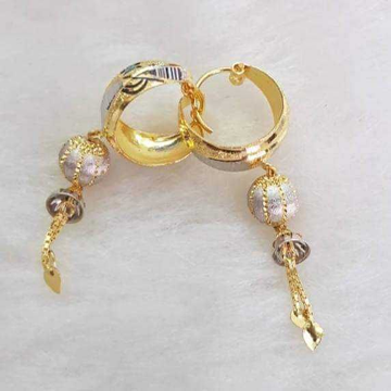 916 Gold Fancy Punjabibali Earrings Akm-er-173 by 