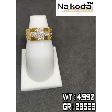 916 Men's multi stone gold ring