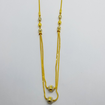 22 carat vertical gold dokiya by Suvidhi Ornaments