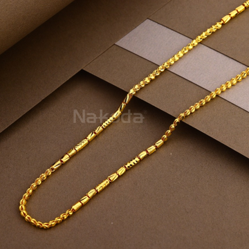 22KT Gold Hallmark Stylish Mens Hollow Chain MHC52