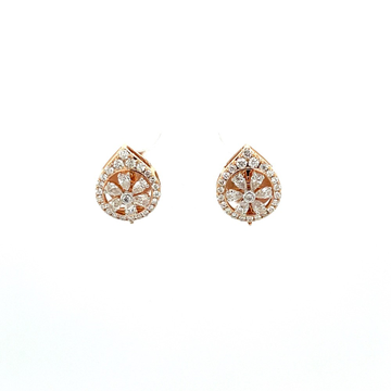 2 Variant Diamond Earring Studs with Pear Shaped D...