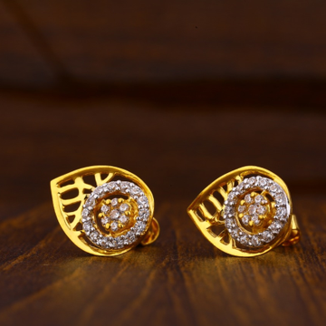 916 Gold Hallmark Ladies Tops Earrings LTE144