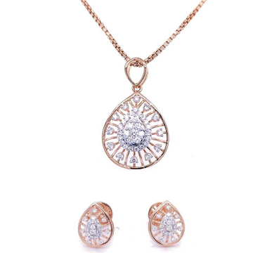 Delightful diamond pendant & earring set