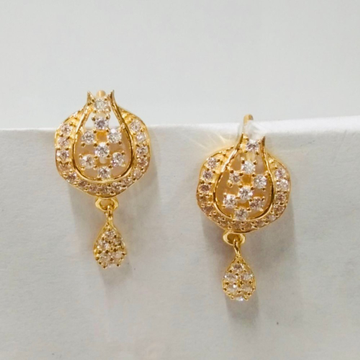 Gold Engagement Women Earring by 