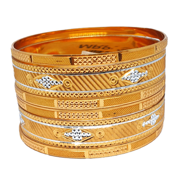 One gram gold forming 6 piece set bangles mga - bg...